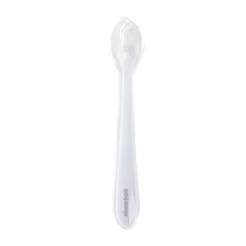 Colher de Silicone Bebê Azul com Estojo Kikkaboo