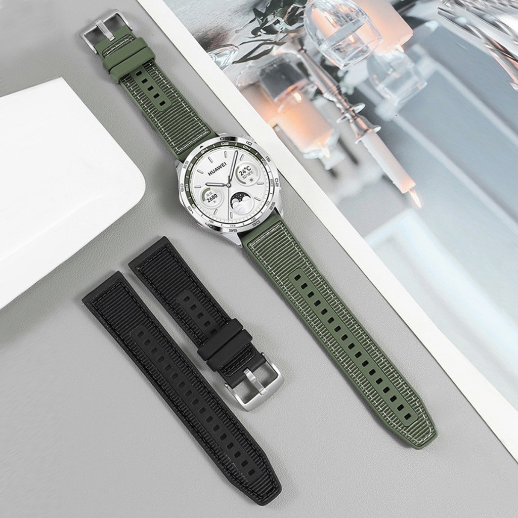 Pulseira de Silicone E Nylon 22mm para Smartwatch Relógio Redmi Watch 5 Active / Xiaomi Watch 2 Pro em Oferta na Shopee