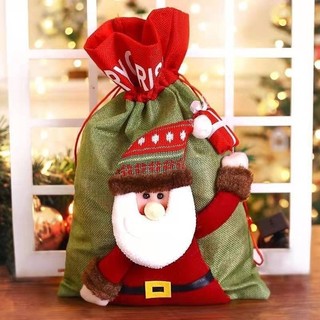 Conjunto de Presentes de Natal | Saco do Papai Noel, Maçã e Arranjos Decorativos | Presente Delicado