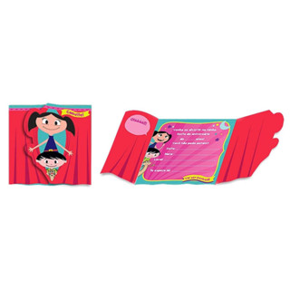 Convite 8 Unidades - Show Da Luna - Festcolor em Oferta na Shopee