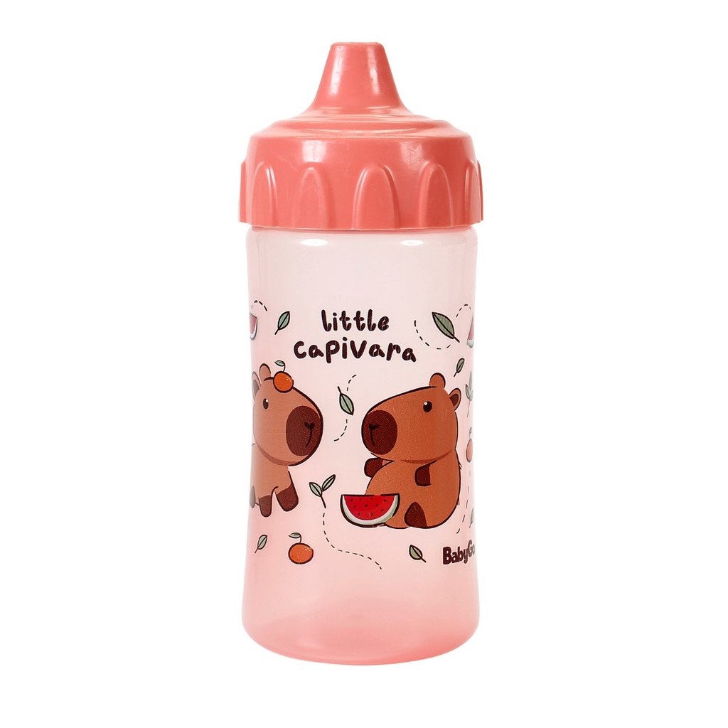 Copo de Treinamento Infantil com Válvula Redutora de Pingos Little Capivara 240ml BabyGo