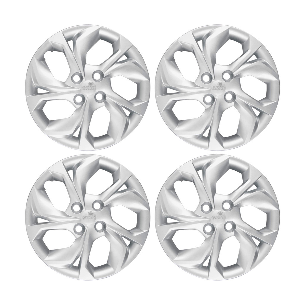 Calota Aro 15" Prata Mod Hyundai HB20 2020 (Jogo c/ 4 Calotas) Grid - 193CP-PTA-E