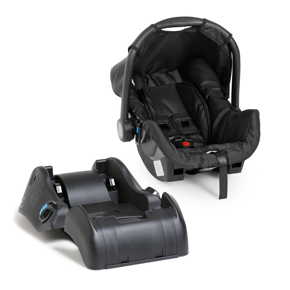 Conjunto Bebê Conforto Grid Black com Base Fixação Galzerano em Oferta na Shopee