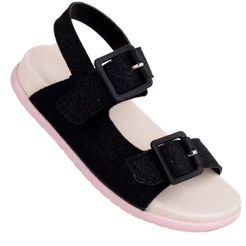 Sandalia Birken Infantil WorldColors - Preto com Glitter