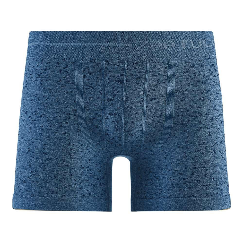 Cueca Boxer Mescla sem Costura Jacquard Pontilhados Anoitecer