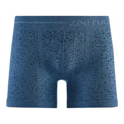 Cueca Boxer Mescla sem Costura Jacquard Pontilhados Anoitecer