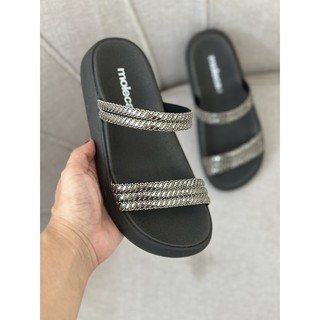 Papete Moleca Flatform 2 Tiras Strass Lançamento Original