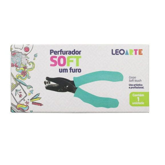 Perfurador Soft um furo - Leo Arte