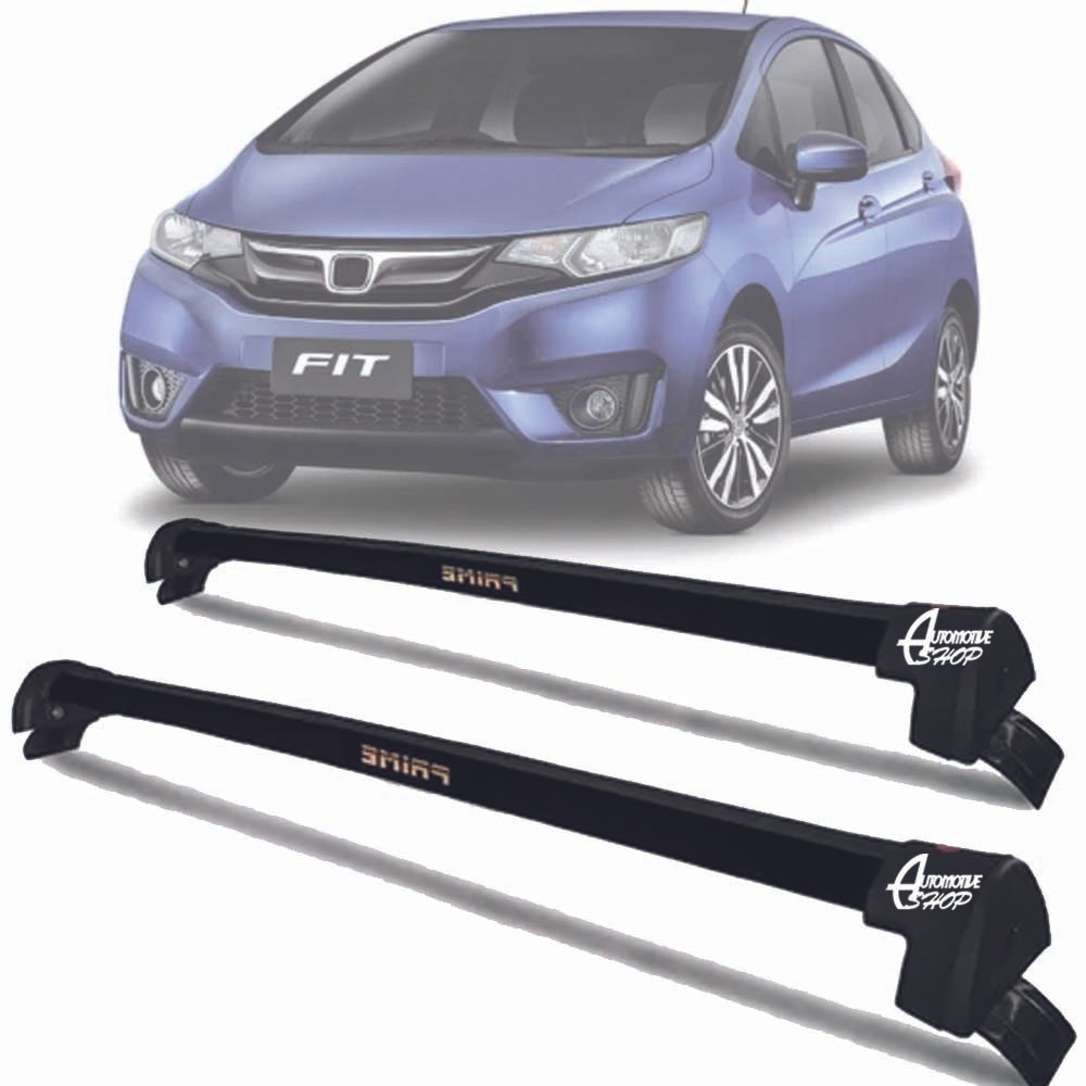 Rack Teto Aluminio Prime Honda Fit 2015 até 2023 Preto PR222