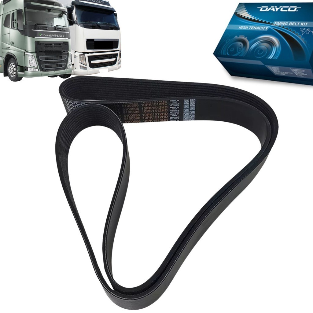 Correia do Ventilador Volvo FH D13 400 / 440 / 480 / 500 - 2006 em diante (20464674 / 20712534 / 22275088 / 10PK151