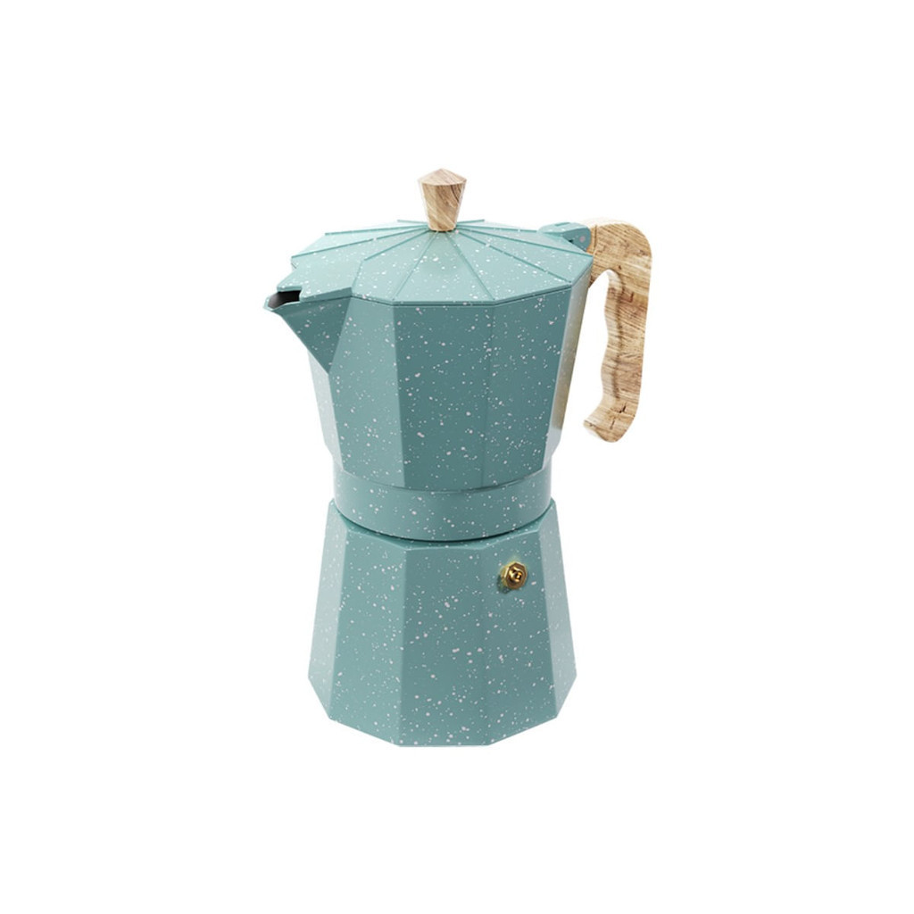 Cafeteira Italiana 6 Xícaras Cor Verde Linha Verona Brinox em Oferta na Shopee