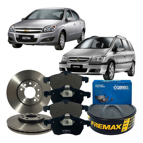 Kit Disco Freio Dianteiro Pastilha Gm Vectra 1998 Á 2010 em Oferta na Shopee
