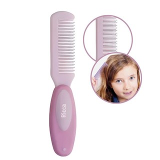 Pente de Cabelo Baby Rosa Infantil Bebê com Pontas Arredondadas Ricca em Oferta na Shopee