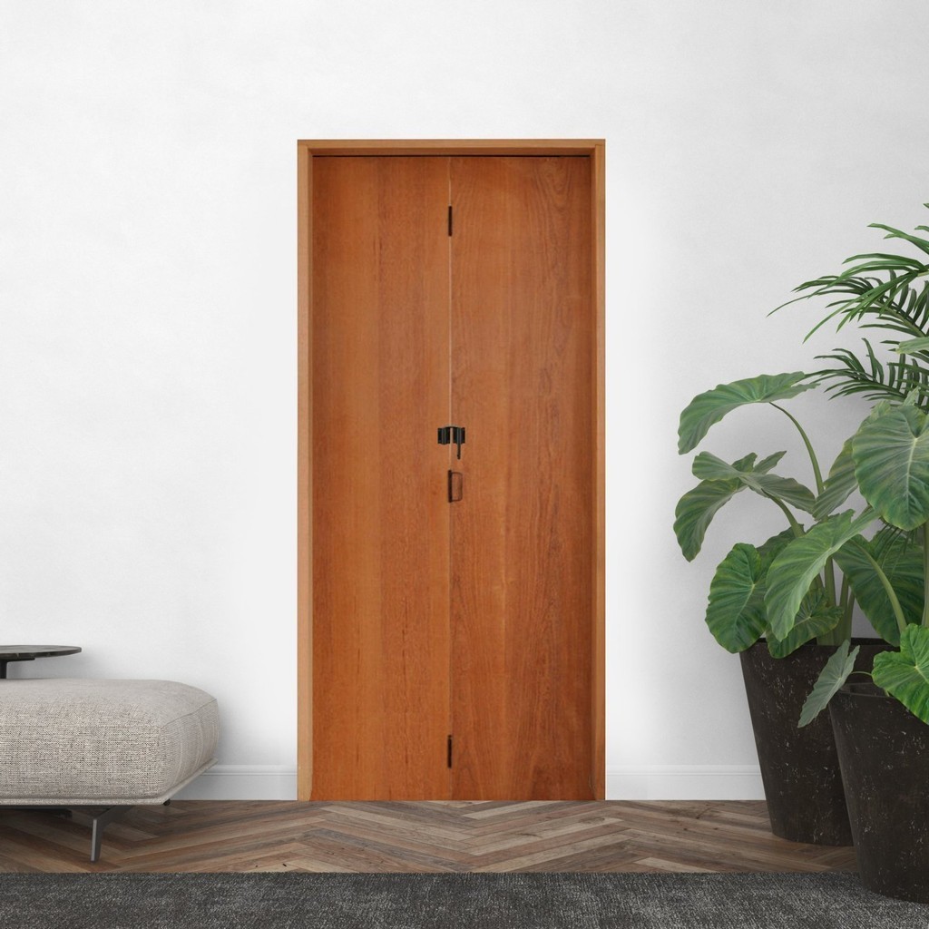 Porta Camarão Padrão Imbuia com Fecho Batente Ecológico 11 CM 62 x 2.10 Rodam Abertura Esquerda em Oferta na Shopee