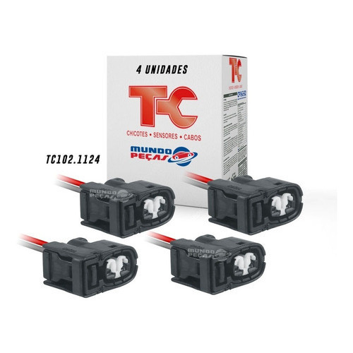 4 Peças Conector Chicote Bobina Renault Clio Scenic Megane