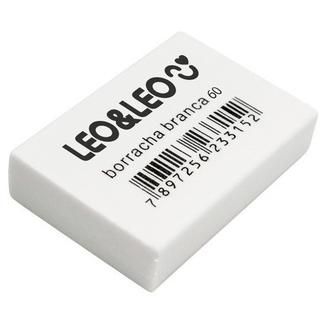 Borracha Branca Escolar N°20/40/60 Escritório Leo&Leo