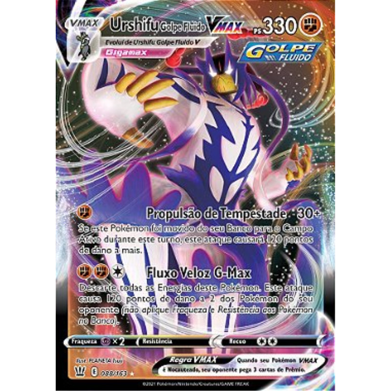 Urshifu Golpe Fluido-VMAX / Rapid Strike Urshifu-VMAX (88/163) - Carta Avulsa Pokemon