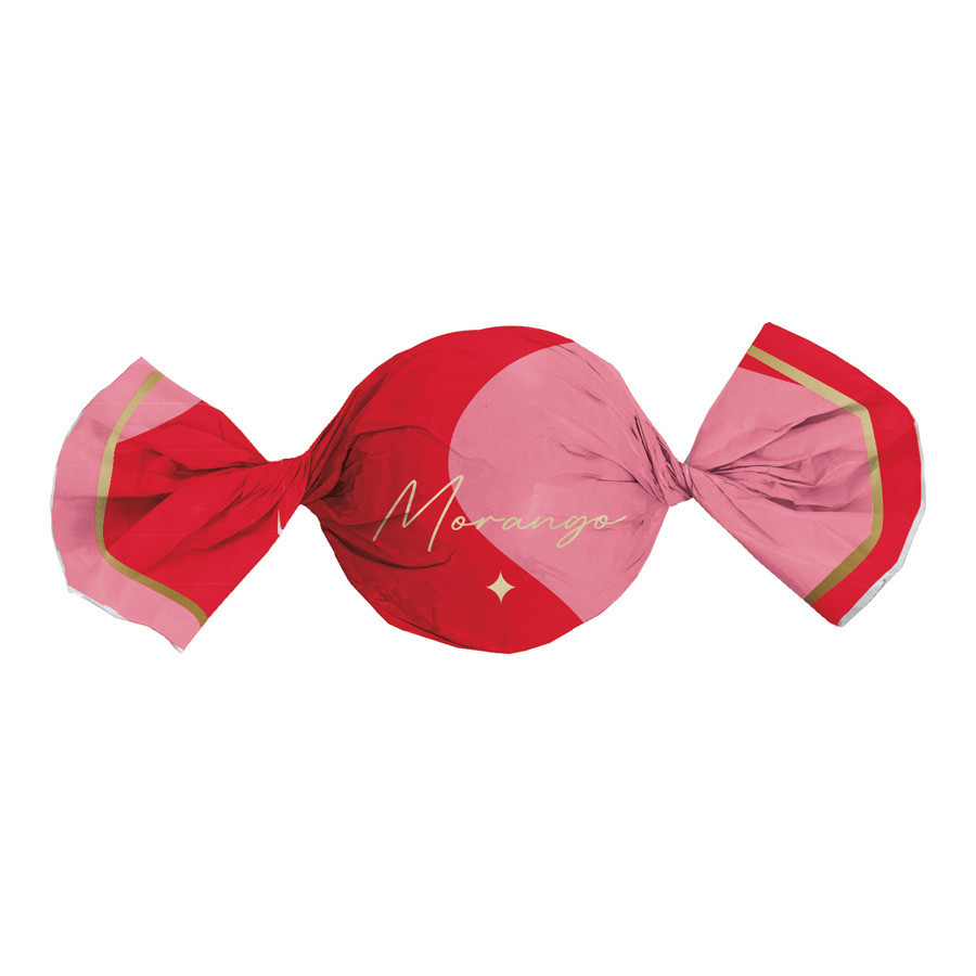 Papel Trufa 14,5x15,5cm - Morango - 100 unidades - Cromus - Rizzo