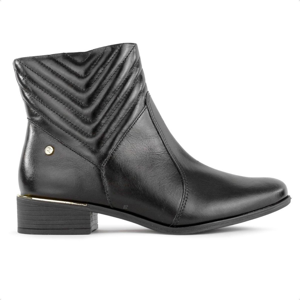 Bota Ramarim Cano Curto Salto Médio Feminina 100% Original Com Nota Fiscal e Garantia - Women Shoes
