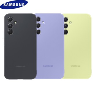 Original Samsung A54 5G Silicone Líquido À Prova De Choque Caso Sliky Toque TPU Acabamento Protetor Telefone Capa Trasei em Oferta na Shopee