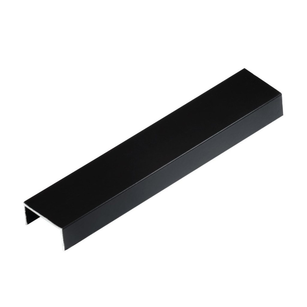 Perfil de Alumínio para Acabamento 10mm X 2,0cm Luxor Black Matte Viscardi