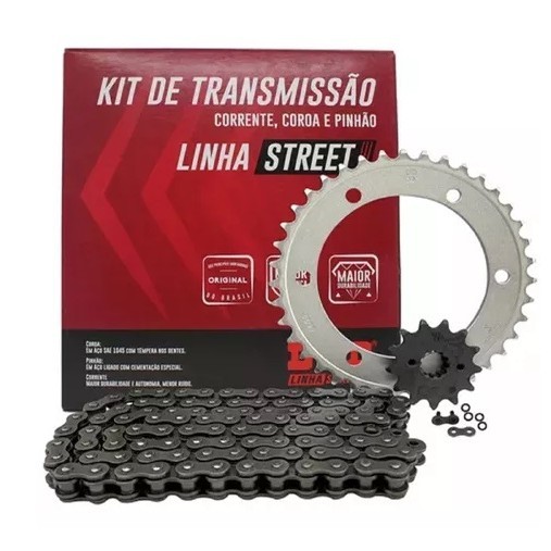 Kit Transmissao Relacao tração moto Xre300 Com Retentor Did 2009-2023 completa original