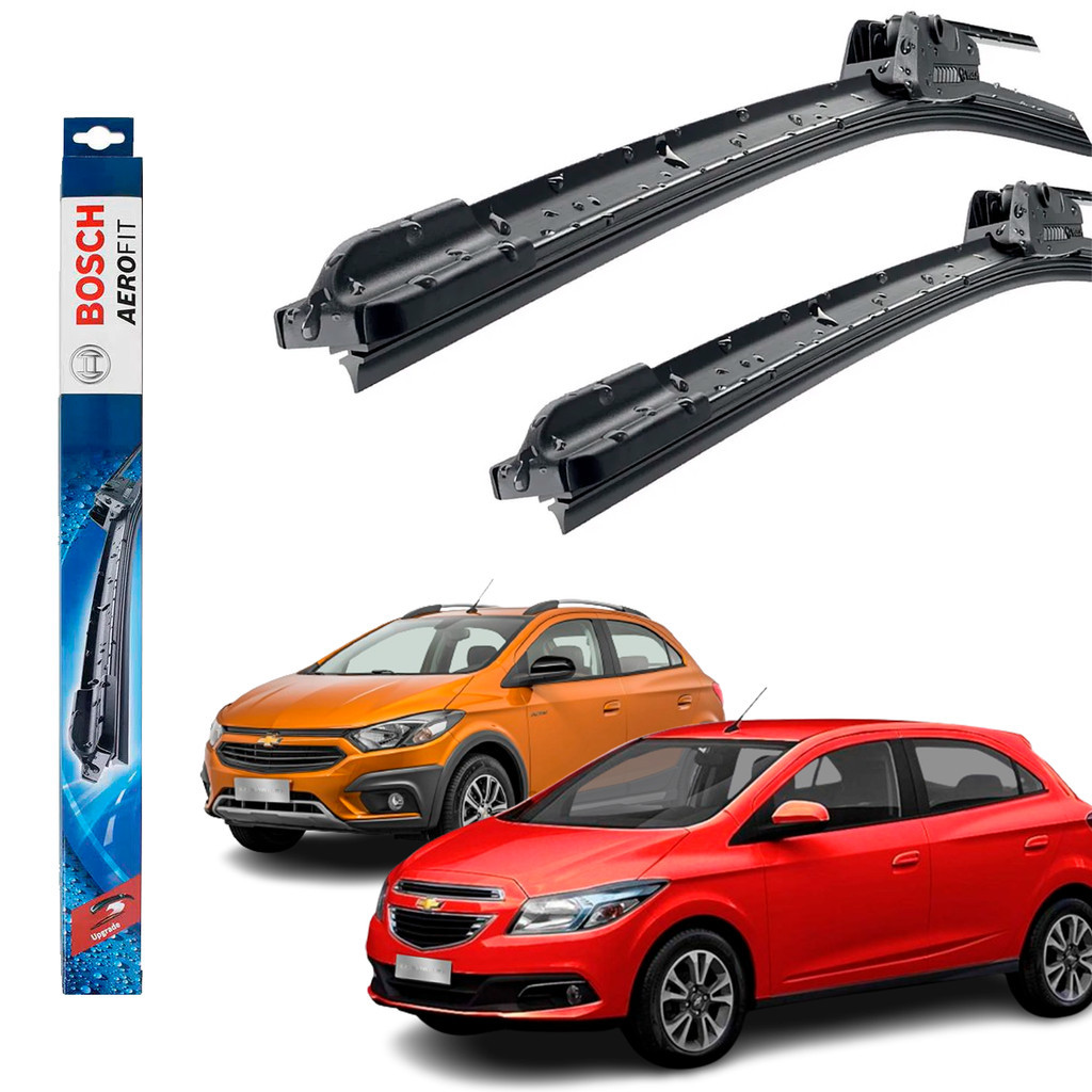 Par Palheta Limpador Parabrisa Original Bosch Onix / Joy / Activ / Lt / Onix 2012 a 2018 em Oferta na Shopee