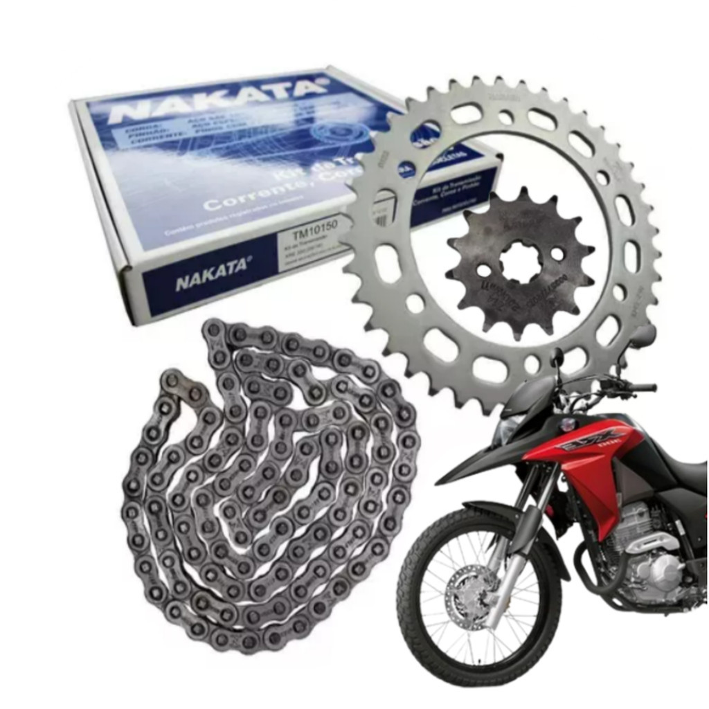Kit Relação Tração Transmissão Xre300 Xre 300 2009 à 2016 Original Nakata