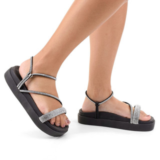 Sandalia Papete Birken Regulador Calce facíl confortável Blogueira Moda Brilho Strass Tendências em Oferta na Shopee