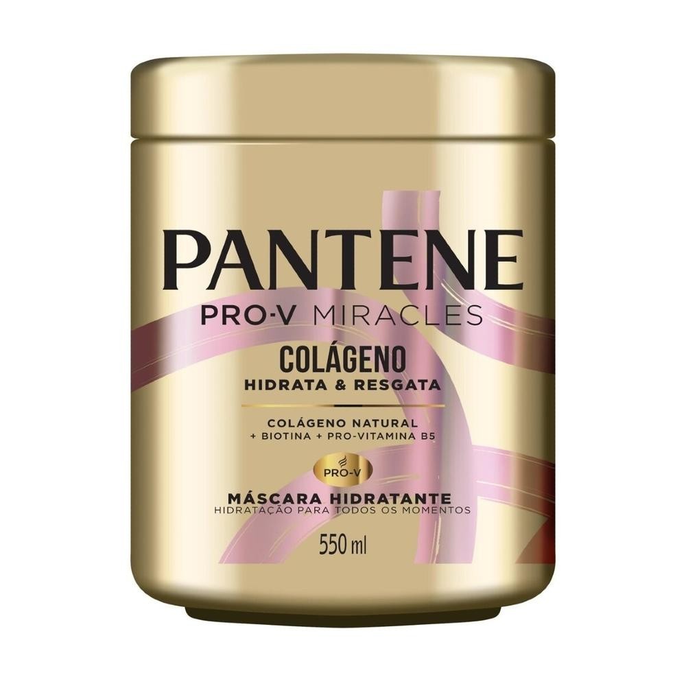Mascara de Tratamento Pantene Colageno Hidrata & Resgata 550ml em Oferta na Shopee