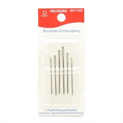 Agulhas para Bordar Corrente - Kit c/ 6