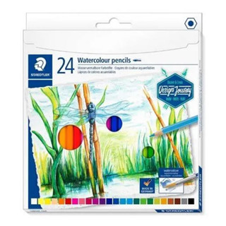 LAPIS DE COR STAEDTLER AQUARELAVEL 24 CORES  14610C C24 em Oferta na Shopee