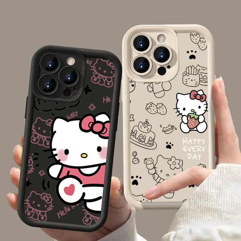 Bonito Hello Kitty Caso De Telefone Para Redmi Nota 14 13 12 11 Pro Plus 13 14C 