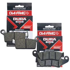 Kit Pastilhas de Freio Xre 300 Sem Abs 2009-2018 Diafrag