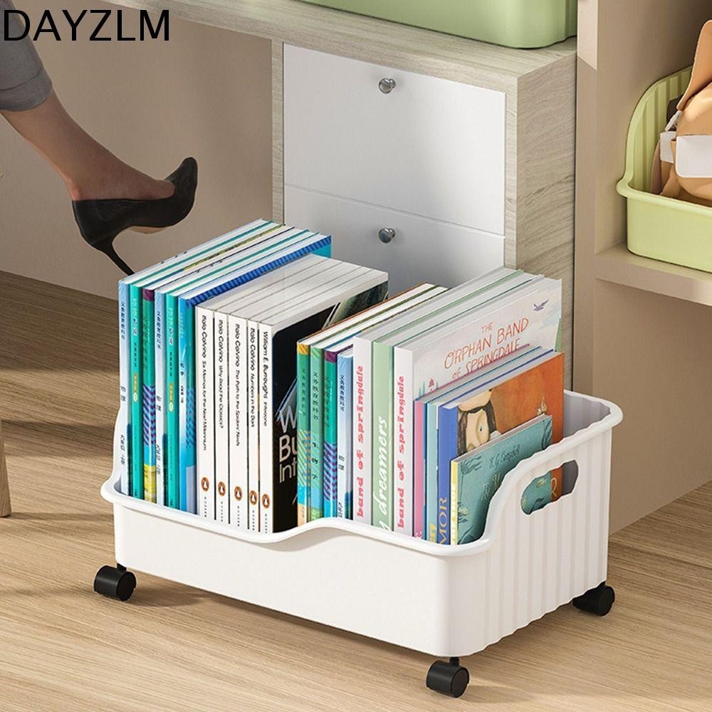 DAYZLM Desktop Organizer , Com Polia Caixa De Armazenamento De Livros Móveis Destacável , Multifuncional De Grande Capacidade Resistente Ao Desgaste Brinquedos Espessada Escritório