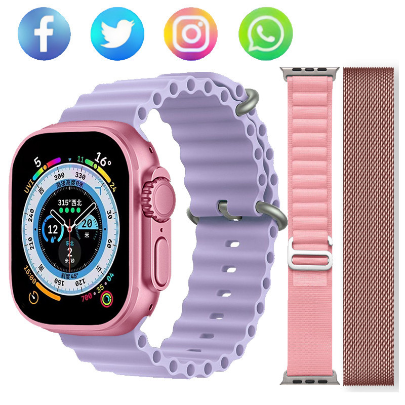 Novo U9 Ultra Series 49mm 41mm Smartwatch Com 2.08 Polegada Tela Bluetooth Chamada Android OS