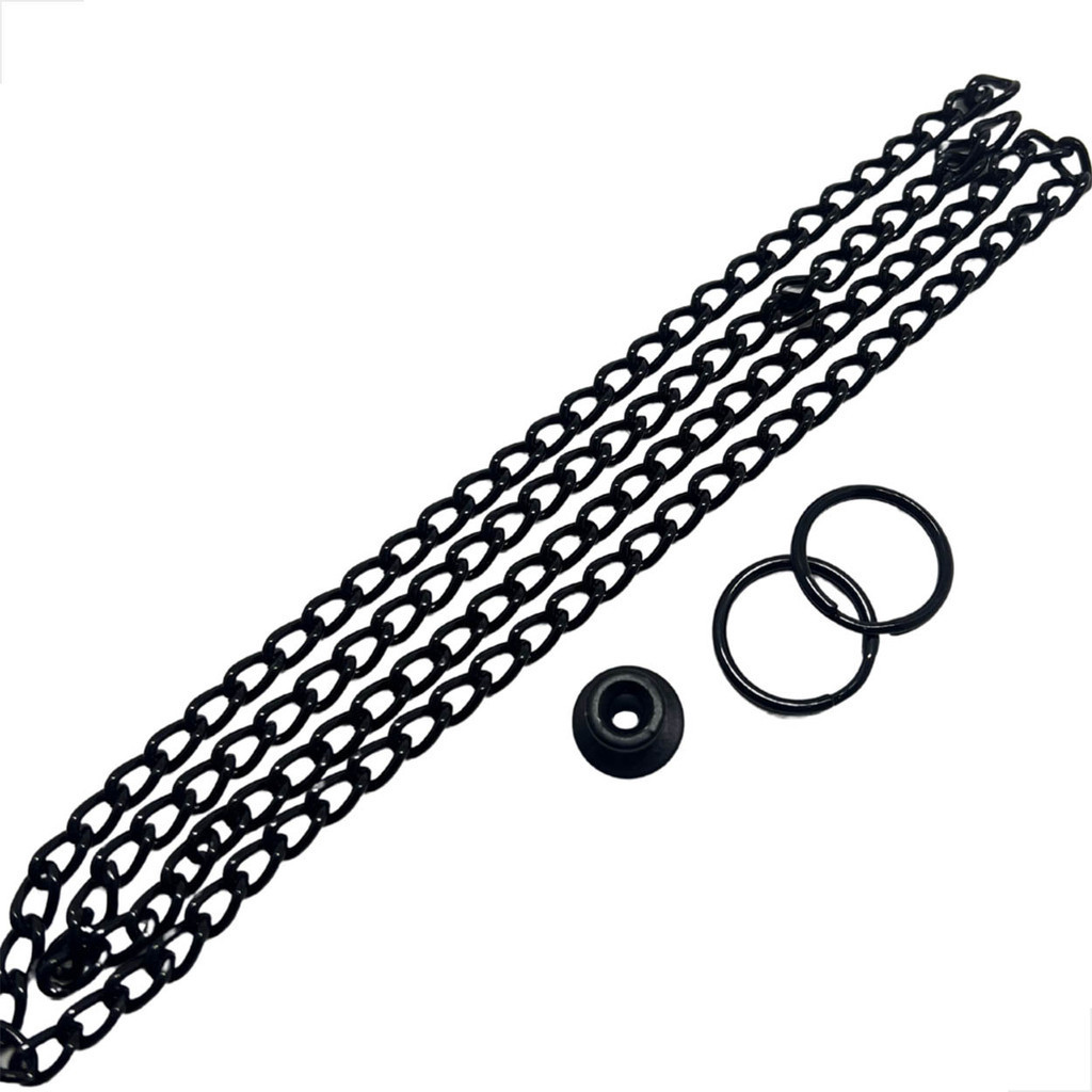 Corrente Argola Calota Para Janela Basculante Aluminio Preto