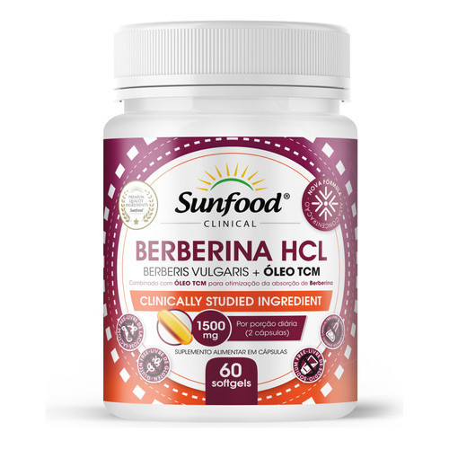 Berberina Hcl + Óleo Tcm  - Sunfood