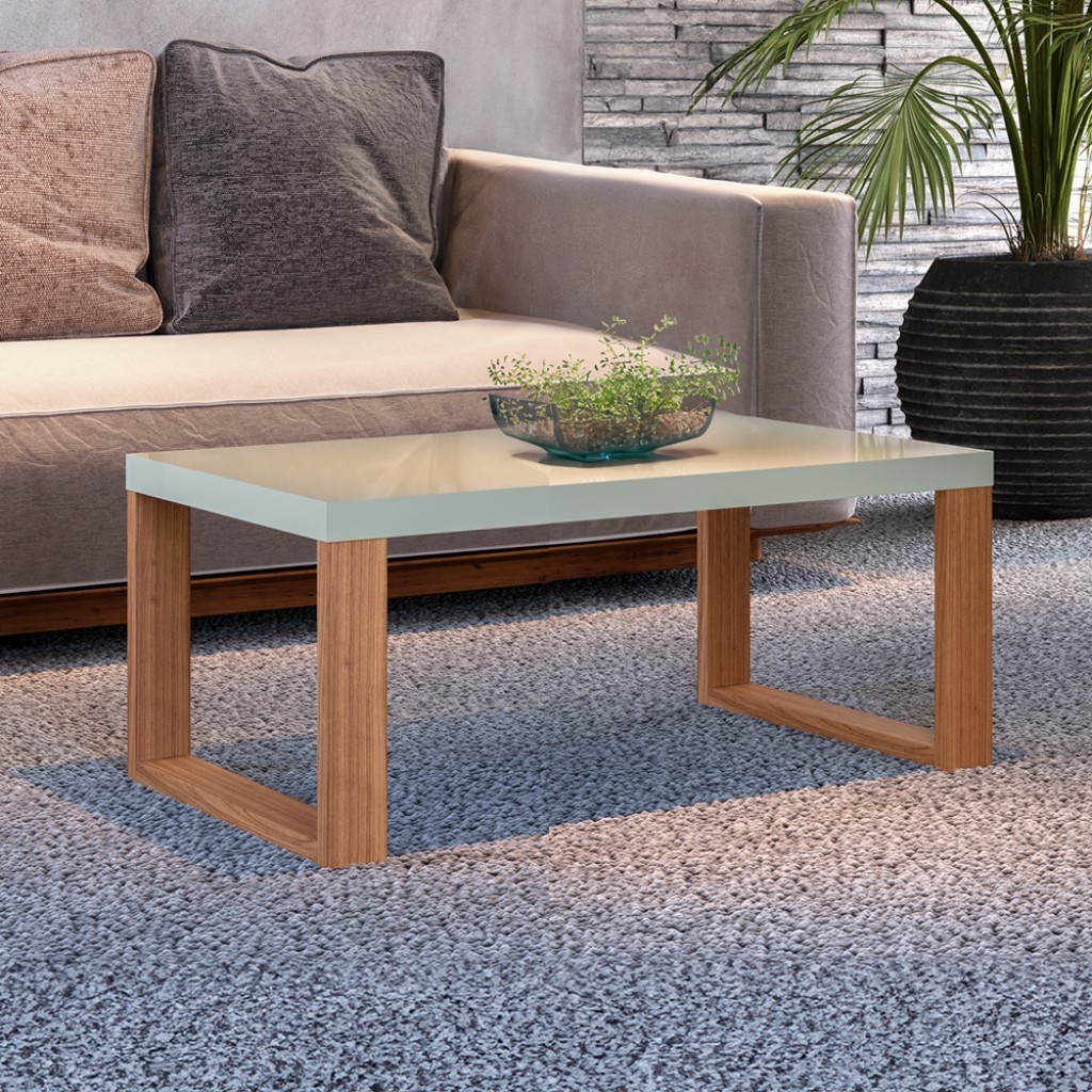 Mesa de Centro Retangular 67 x 44cm Industrial em Oferta na Shopee