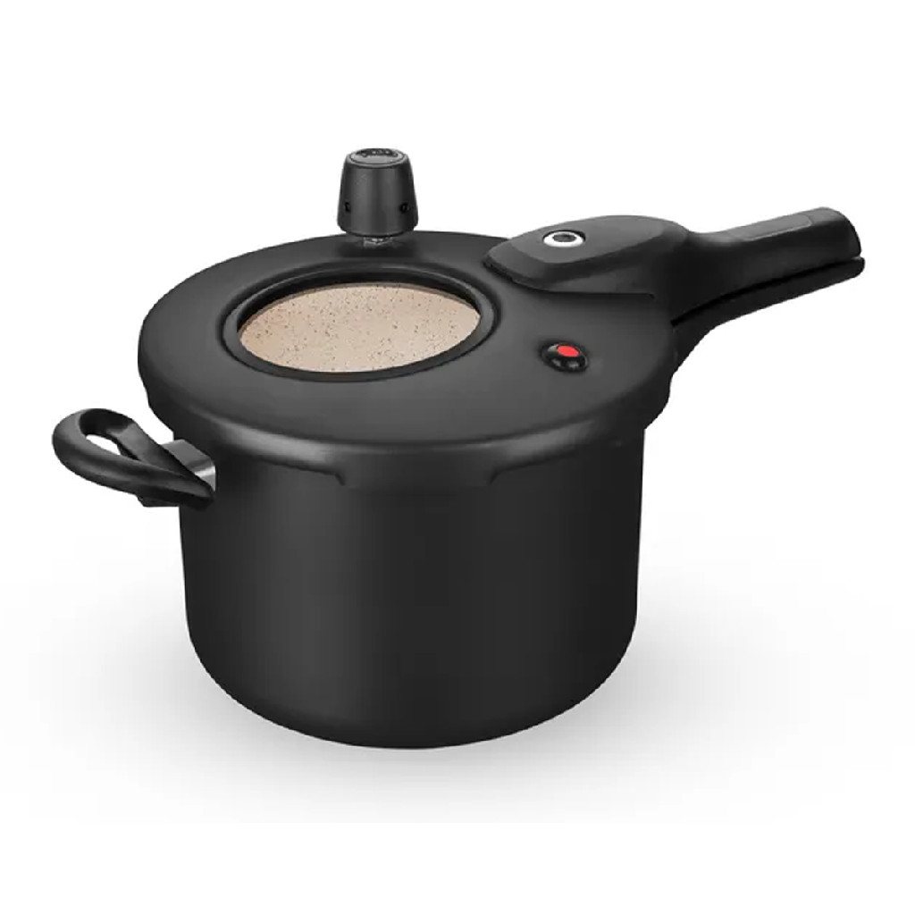 Panela de Pressão Superior Com Fech. Externo Preto/Bege com Visor 4,5L 8500 MTA