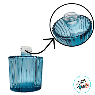 Frasco para Perfumaria de Vidro - Azul - 200ml - 1 unidade - Rizzo em Oferta na Shopee