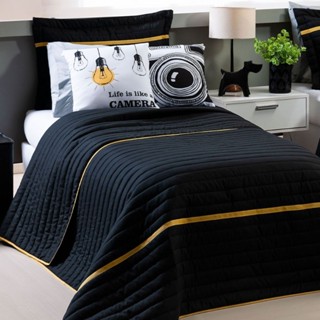 Kit Colcha Cobre Leito Solteiro Dupla Face 4 Peças Percal 200 Fios Inove em Oferta na Shopee