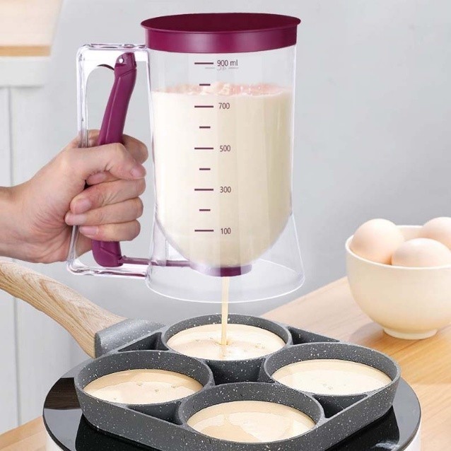 1 Dispensador De Massa Manual 900ml Cupcake Pancake Waffle