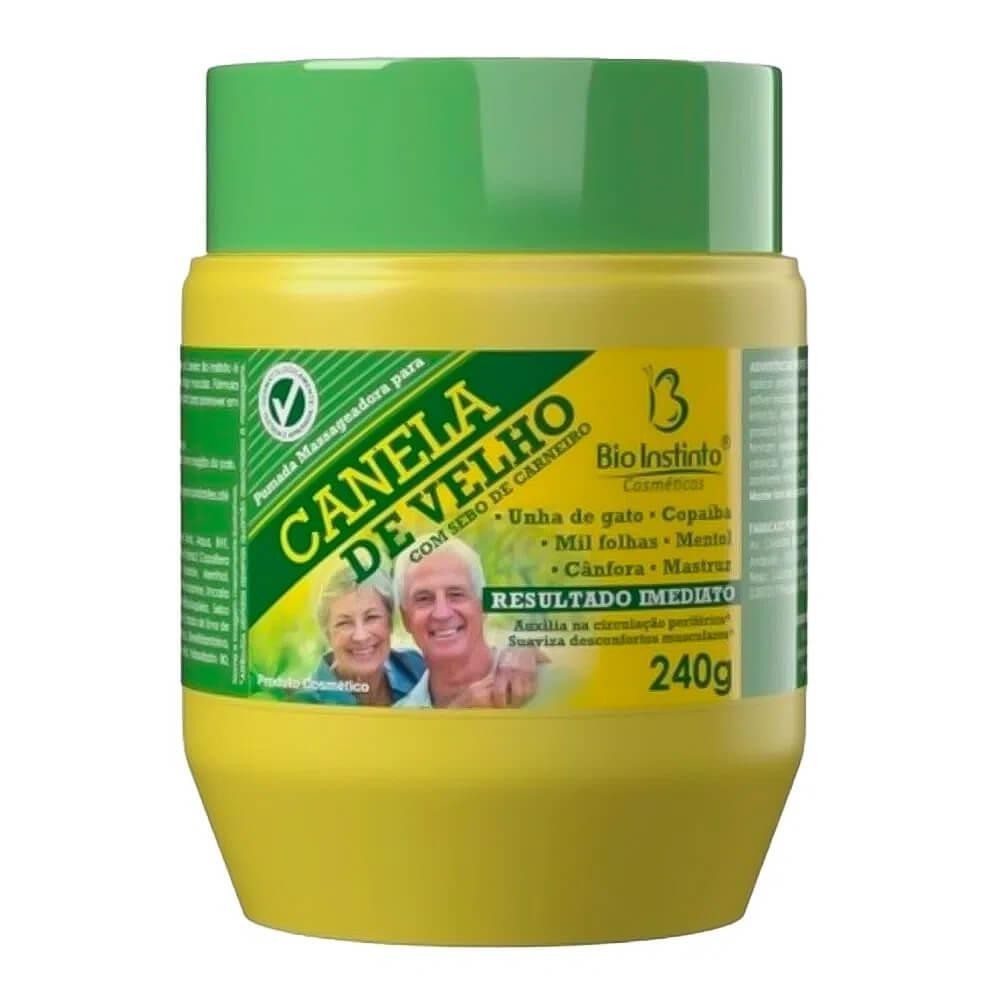 CANELA DE VELHO POMADA MASSAGEADORA POTE COM 240G em Oferta na Shopee
