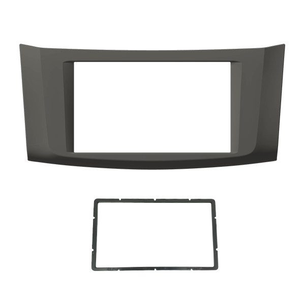 Moldura 2 Din Nissan Sentra G7 2014 à 2020 - Grafite MD - Fiamon em Oferta na Shopee