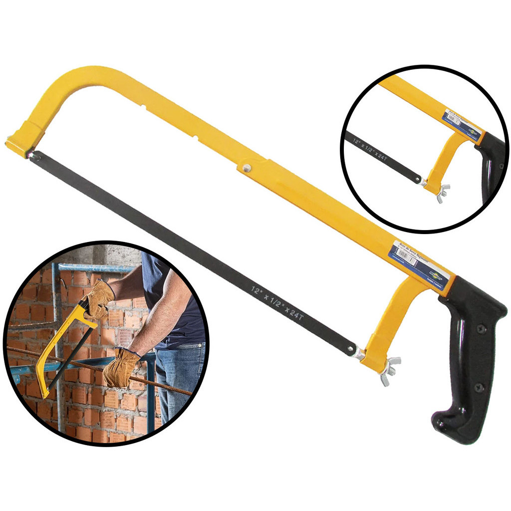 Arco De Serra 8 A 12 Polegadas Regulável Cromado Aço Carbono Para Carpinteiro Bricolagem Brasfort em Oferta na Shopee