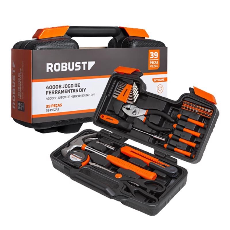 Kit de Ferramentas DIY 4000B com 39 pçs 3370165 ROBUST em Oferta na Shopee