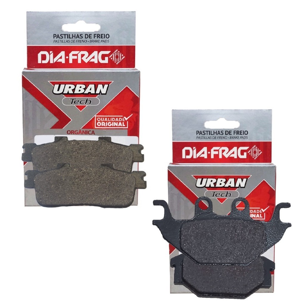 Kit Pastilhas de Freio P/ Dafra Next 250 Diafrag Urban Tech em Oferta na Shopee