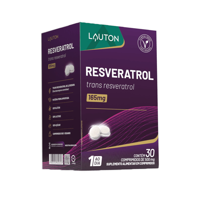 Resveratrol da Lauton Pote com 30 Comprimidos em Oferta na Shopee
