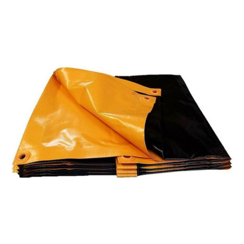 Lona Pvc Emborrachada 3x2 Laranja-preta, Caminhão 500 Micras em Oferta na Shopee